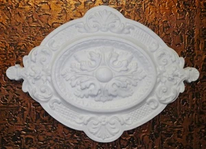 Dekorrosette Styropor leicht leicht zu lackieren R4 weiß - Bild 1 von 2