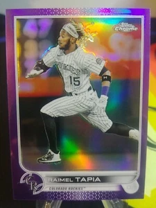 Raimel Tapia 2022 Topps Chrome Purple Refractor /250 Parallel-Rockies - Picture 1 of 2