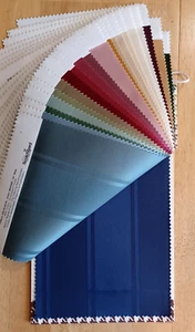 VTG Fabricut Excelsior Fabric Sample Book – 25 Swatches 8x8" 100% Cotton Stripes - Picture 1 of 11