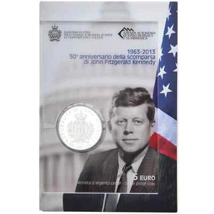 🇸🇲 San Marino 5€ Silber 2013 - John Fitzgerald Kennedy - FDC San Marino🇸🇲 - Bild 1 von 2