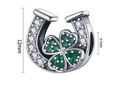 Charm Anhänger "Hufeisen Glück"  925 Silber passend für Pandora Armband - Bild 1 von 3