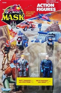 M. A. S.K.Maschera Opaco Trakker & Miglia Mayhem, Vintage 1986, New! Mosc ! Afa - Picture 1 of 2