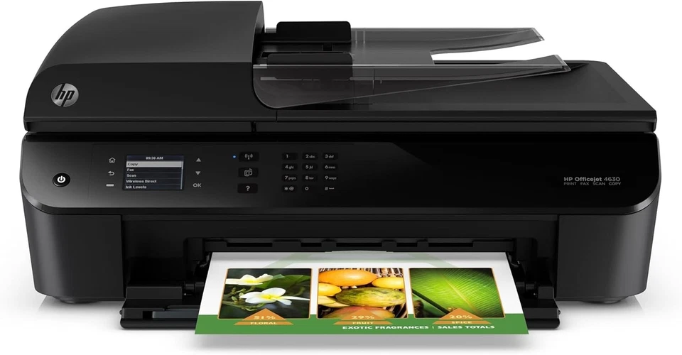 RE_NEWED HP Officejet 4630 All-in-One Tintenstrahl WLAN Drucker Kopierer Scanner Fax - Bild 1 von 4