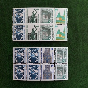 Berlin (Germany) 1989 sheets Architecture from Booklets (Michel H-Blatt 22/23) M - Picture 1 of 2