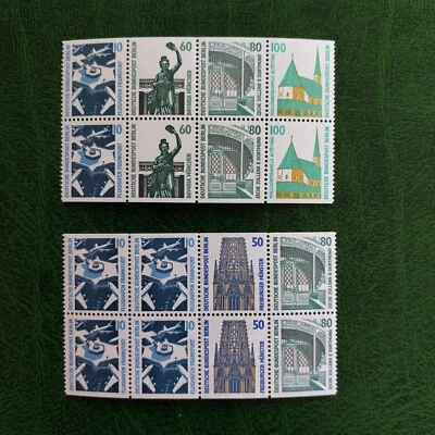 Berlin (Germany) 1989 sheets Architecture from Booklets (Michel H-Blatt 22/23) M - Image 1 of 2