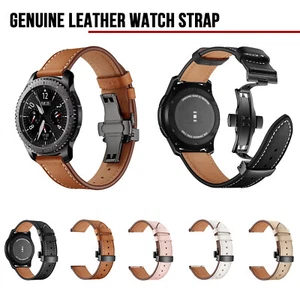 Correa de cuero genuino para reloj Samsung Galaxy 7 FE 6 5 4 3 Active2 40/44 mm - Imagen 1 de 27