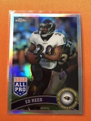 2011 Topps Chrome Ed Reed #158 Refractor All Pro Ravens - Image 1 of 2