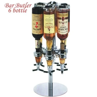 Portabottiglie Spillatore Dosatore Tavolo Tavola Birra Bevande Alcolici 6 Posti - Immagine 1 di 4