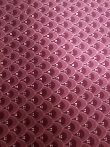 Vintage Fabric Traditions Fabric 1993 Cotton Pink Scallops 42"x144" - Picture 1 of 2