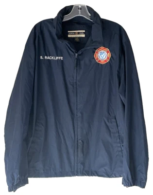 Cape Coral FL Fire Dept Rackliffe All Climate Lightweight Full Zip Jacket Large - Image 1 of 4