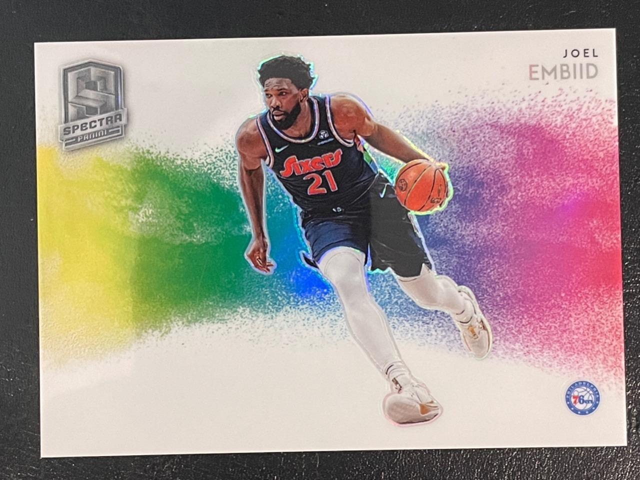2021 Panini Prizm Spectra Color Blast #11 Joel Embiid Case Hit