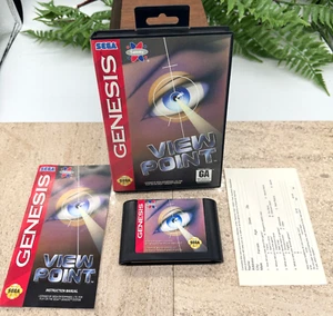 Viewpoint (Sega Genesis, 1994) Authentic Game Cartridge, CIB Complete WOW!!! - Picture 1 of 15