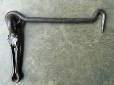 Ancien crochet 17 cm fer forgé pour porte volet grille,ferrure serrure penture 