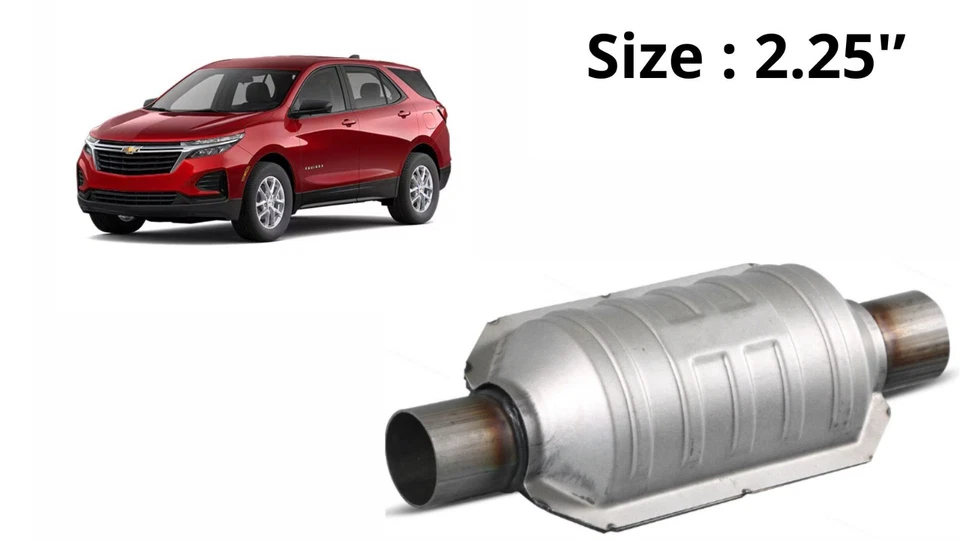 For All Chevrolet Cars Catalytic Converter 2.25'' Direct Fit High Flow - Image 1 of 4