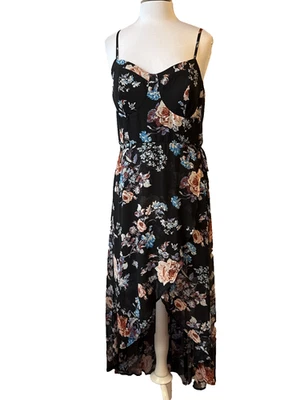 Vestido Lily Rose Nuevo con Etiquetas Mujer XXL Floral Imitación Envoltura Hi Lo Forrado Hada Capricho Boho Foto 1 de 4