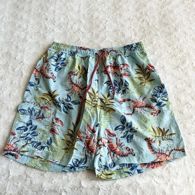 Tommy Bahama Bañador Para Hombre Grande Azul Cordón Langosta Relajarse Forrado Playa Foto 1 de 4