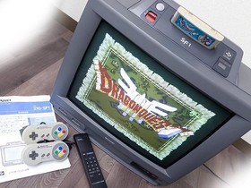 Sharp 21G-SF1 Super Famicom Built-in TV Console SFC Tested Working Rare Japan
