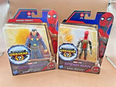 Marvel Lote de 2 Spiderman Dr. Figuras de acción Hasbro Strange Web Gear selladas Foto 1 de 4
