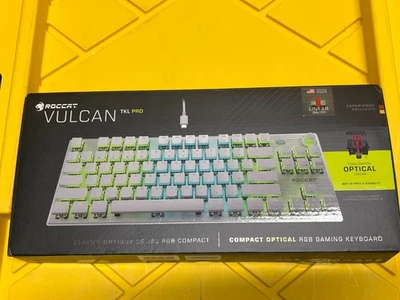 ROCCAT Vulcan TKL Pro Optical Gaming Keyboard - White - Used Fair Condition - Image 1 of 4