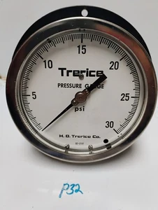 H.O. TRERICE 800B 4.5'' PRESSURE GAUGE 127-0800 0-30 PSI - Picture 1 of 4