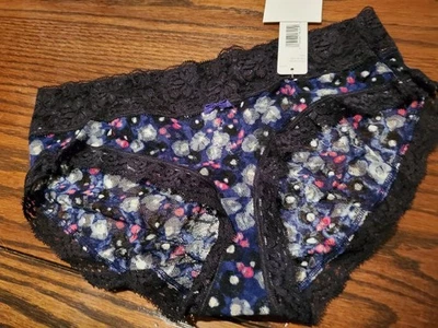 НОВЫЙ С ЯРЛЫКАМИ DKNY ЭЛАСТИЧНОЙ ЦВЕТОЧНЫЙ КРУЖЕВА БИКИНИ ТРУСИКИ С РУЧКОЙ НАЗАД 543000 4DM M - Изображение 1 из 2