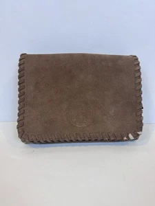 TORY BURCH Marion River Rock Suede Flap Chain Shoulder Whipstitch MSRP $450 - Picture 1 of 16
