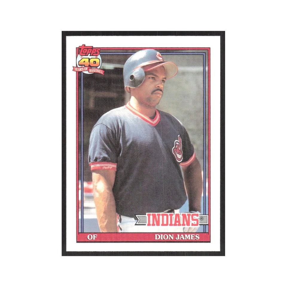 1991 O-Pee-Chee Dion James Indians #117 - Image 1 of 3