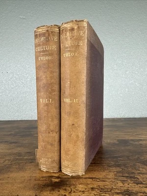 PRIMITIVE CULTURE BY E.B. TYLOR 1871 ~ MYTHOLOGY/PHILOSOPHY/RELIGION/ART/CUSTOMS Foto 1 de 4