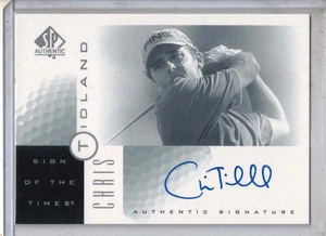 2001 UD SP Authentic PGA golf Chris Tidland Sign of the Times auto card #CT - Picture 1 of 2