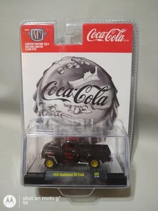 M2 Machines 1950 Studebaker ⚫🔴 2R Truck Coca Cola 1:64 Metal Rub Tire - Picture 1 of 12