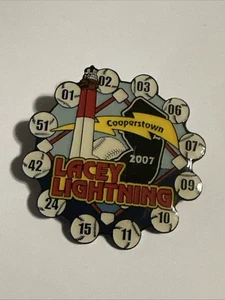 Cappello da baseball vintage 2007 Lacey Lightning Little League spilla ricordo Cooperstown - Foto 1 di 2