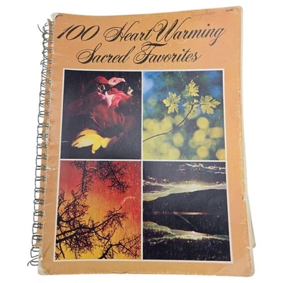 100 Heart Warming Sacred Favorites Christian Songbook Gospel Hymns 1976 Vintage - Image 1 of 4
