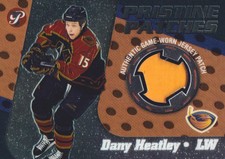 2003-04 Topps Pristine Hockey PATCH JERSEY #PP-DH Dany Heatley