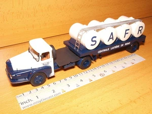 UNIC ZU 102T 102-T 1:43 SAFR MILK CAMION TRUCK & TRAILER ALTAYA SEMI REMORQUE - Foto 1 di 1
