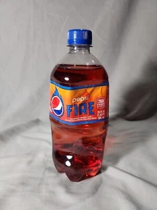 Pepsi Fire Full 20oz Bottle (2017) Brand New Unopened Bottle! Discontinued! - Picture 1 of 4
