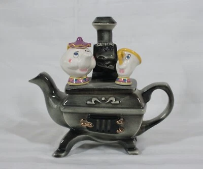 RARE! CARDEW DESIGN DISNEY BEAUTY & THE BEAST MRS. POTTS & CHIP ON STOVE TEAPOT - Image 1 of 4