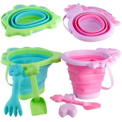 Pool Toys Play Sand Pit Kits Beach Bucket Set Spades Toys for Kids Animal Shaped - Image 1 of 4