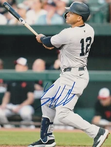 TRENT GRISHAM NEW YORK YANKEES ACTION SIGNED 8x10 - Picture 1 of 1