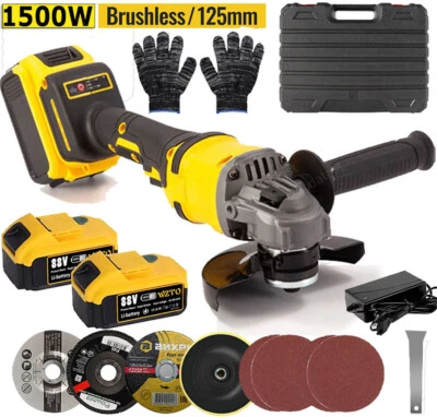 Akku-Winkelschleifer 21V 5.0 Ah Trennschleifer Einhandwinkelschleifer im Koffer - Bild 1 von 4