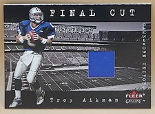 2001 Fleer Genuine Final Cut Troy Aikman Jersey
