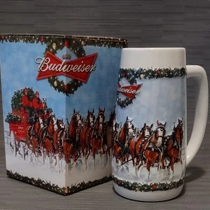 2009 Budweiser Holiday Stein A HOLIDAY TRADITION Brax Ltd China CS699 - Picture 1 of 14
