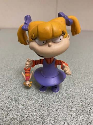 Angelica & Cynthia Doll RUGRATS Nickelodeon 3" VINYL Articulation Figure VIACOM Cover