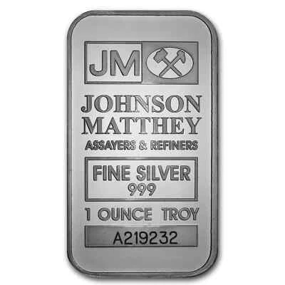 1 oz Silver Bar - Johnson Matthey - Image 1 of 2