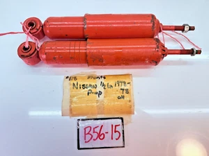NOS VINTAGE PAIR FRONT Shocks 1973 - 1978 NISSAN PICKUP 1/2 TON B56-15 - Picture 1 of 9