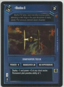 Star Wars Reflections CCG - "Obsidian 8" Foil Card - Bild 1 von 1