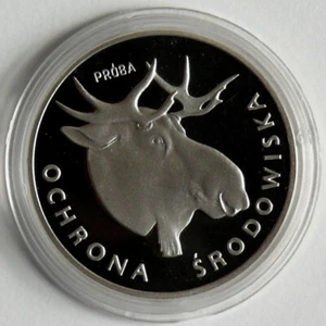 Polen 100 zl. 1978 Umweltschutz - Elchkopf, Silber - Bild 1 von 2
