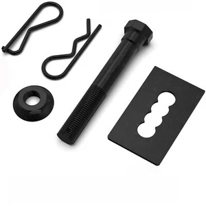 eVerHITCH - Trailer Hitch Cover Anti-Rattle No Wobble Stainless Steel Black H... - Picture 1 of 7