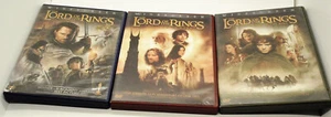 LORD OF THE RINGS Trilogy DVDs Fellowship Two Towers Return King 2 Disc Set LOTR - Picture 1 of 4