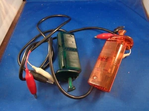 Two MRC SLOT CAR CONTROLLERs Green & Orange UNTESTED - Picture 1 of 2