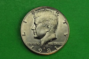 1981-D BU  Mint State Kennedy US Half Dollar Coin - Picture 1 of 2